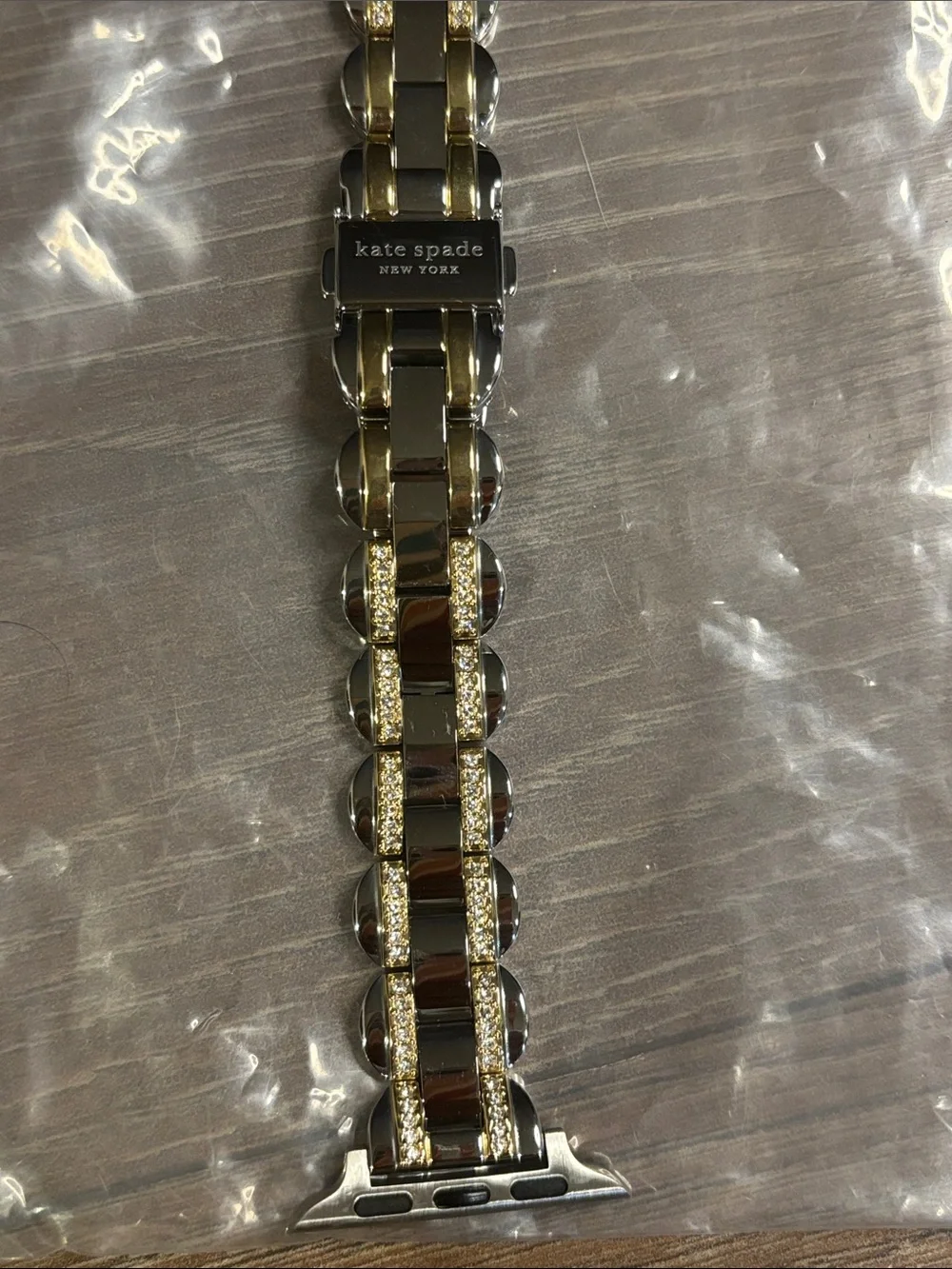 kate spade Two-Tone Gold and Silver Crystal Link Watch Band - 38mm-40mm